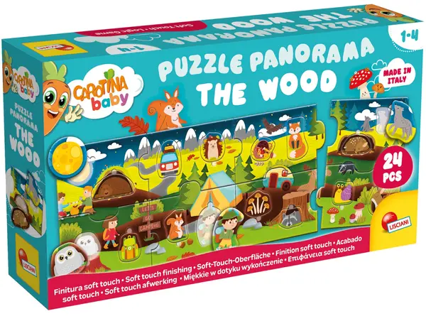 Puzzle baby panoramic, Lisciani, In padure, 24 piese