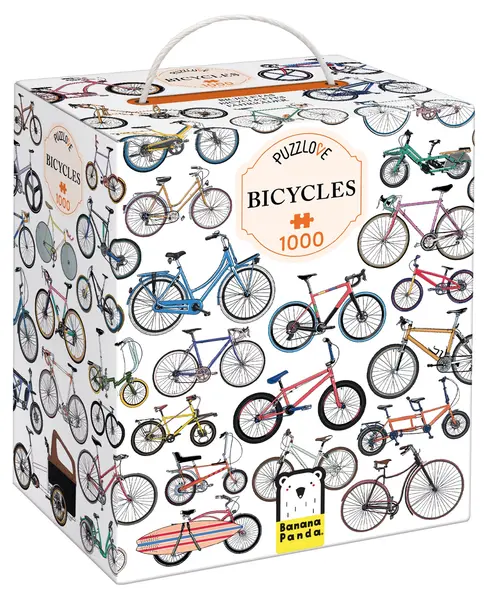 Puzzle Banana Panda din 1000 de piese - Biciclete