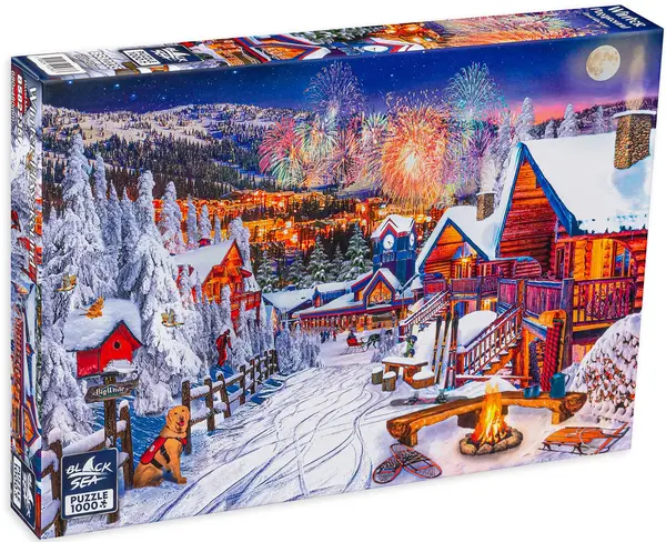 Puzzle Black Sea din 1000 de piese - Aventuri de iarna