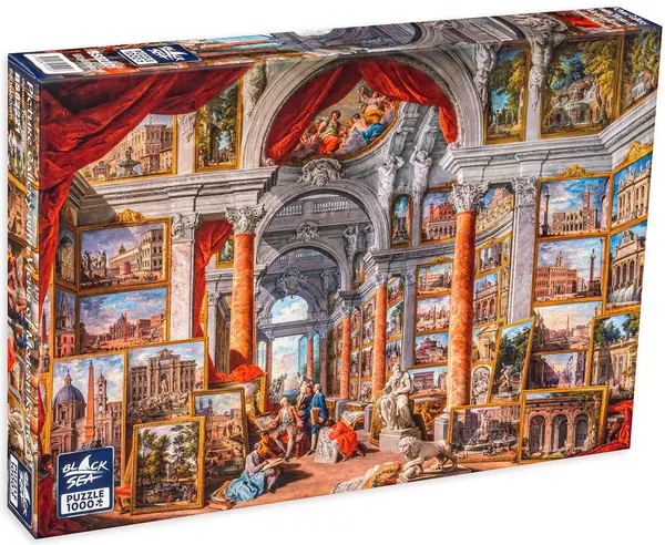 Puzzle Black Sea din 1000 de piese - O vedere a Romei moderne
