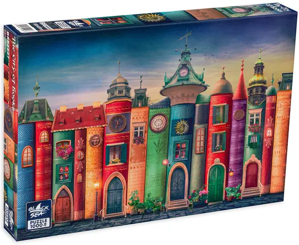 Puzzle Black Sea din 1000 de piese - Orasul cartilor