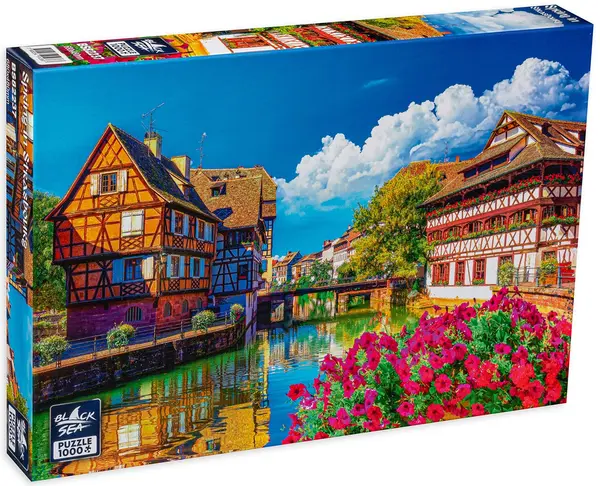 Puzzle Black Sea din 1000 de piese - Primavara la Strasbourg