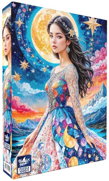 Puzzle Black Sea din 1000 piese - Lumina lunii