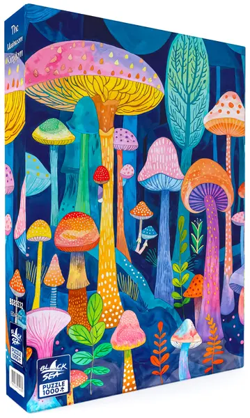 Puzzle Black Sea din 1000 piese - Regatul Ciupercilor