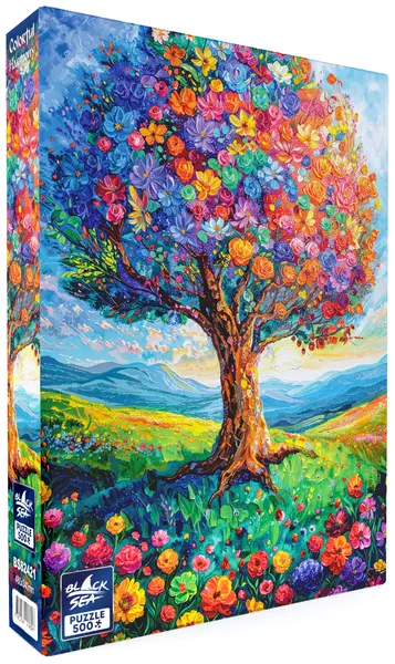 Puzzle Black Sea din 500 piese - Armonia culorilor
