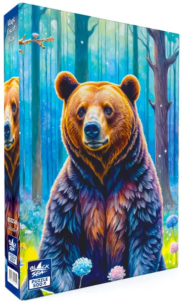 Puzzle Black Sea din 500 piese - Pădurea Magică: Ursul