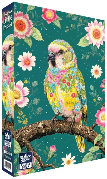 Puzzle Black Sea din 500 piese - Papagal tropical