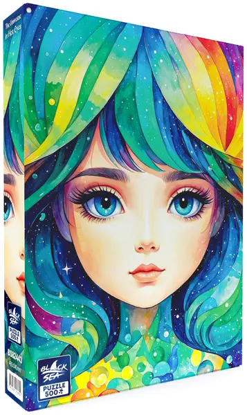 Puzzle Black Sea din 500 piese - Universul din ochii ei