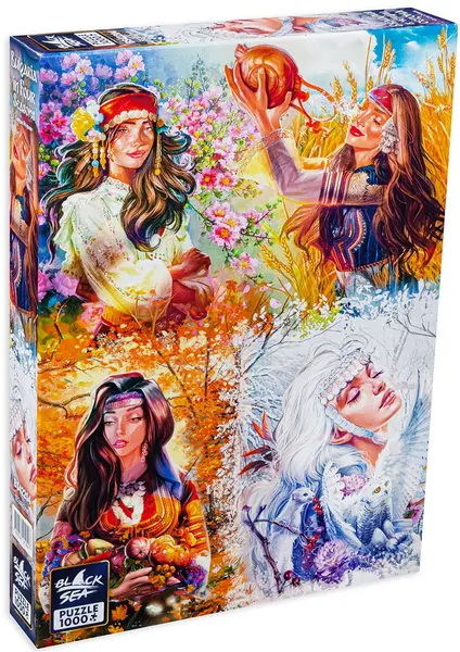 Puzzle Black Sea Premium din 1000 de piese - Bulgaria in Four Seasons