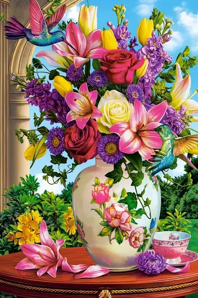 Puzzle-carte poștală Castorland din 24 de piese - Natura ispititoare