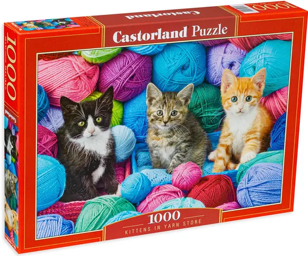 Puzzle Castorland din 1000 de piese - Pisicuțe în fire