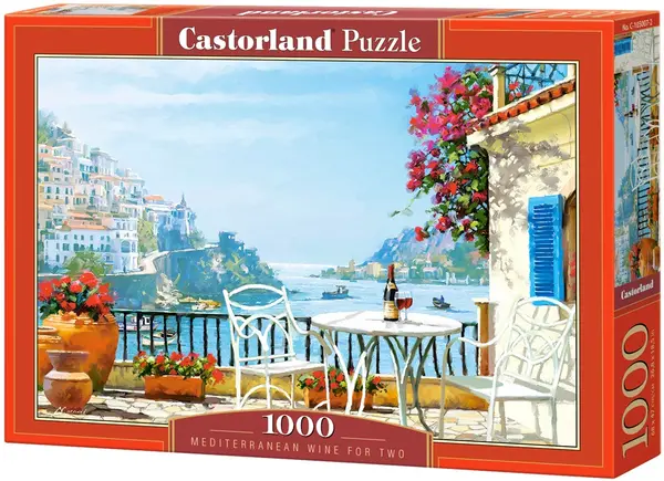 Puzzle Castorland din 1000 de piese - Vin mediteranean pentru doi