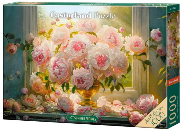 Puzzle Castorland din 1000 piese - Bujori de vară