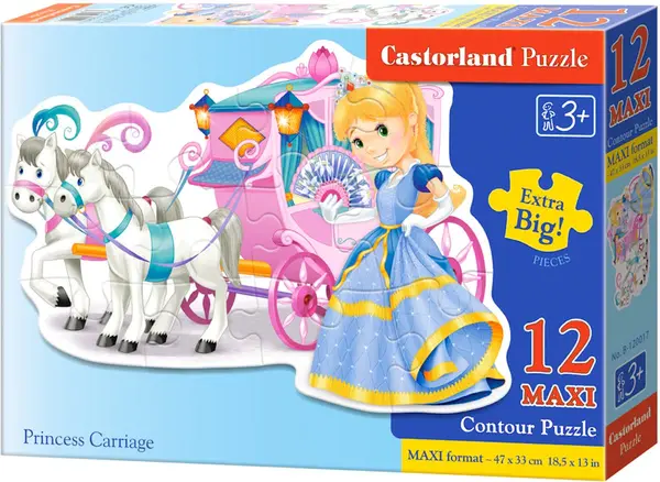Puzzle Castorland din 12 XXL de piese - Trasura printesei