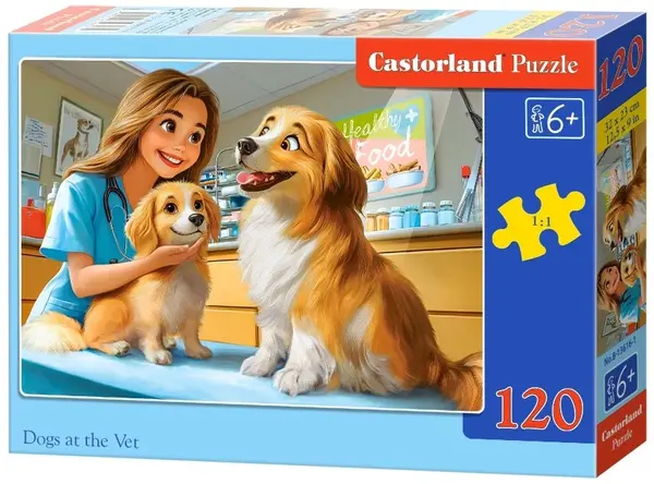 Puzzle Castorland din 120 piese - Control la veterinar