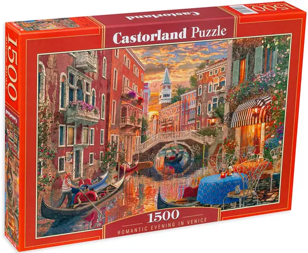 Puzzle Castorland din 1500 de piese - Seară romantică în Veneția