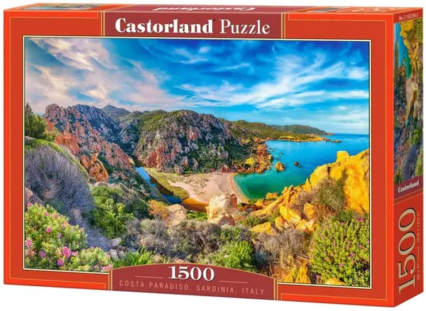 Puzzle Castorland din 1500 piese - Costa Paradiso, Sardinia, Italia