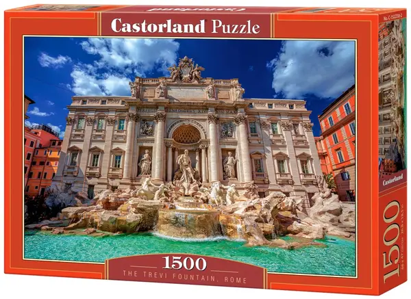 Puzzle Castorland din 1500 piese - Fântâna Trevi, Roma