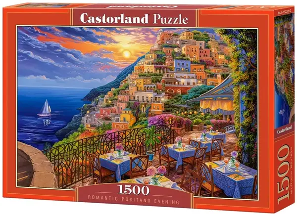 Puzzle Castorland din 1500 piese - Seară romantică în Positano