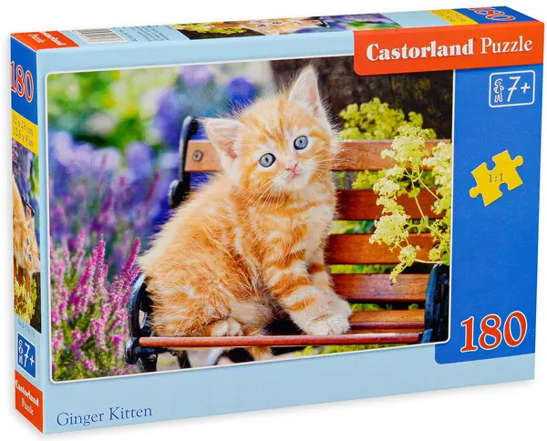 Puzzle Castorland din 180 de piese - Ginger Kitten