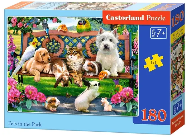 Puzzle Castorland din 180 de piese - Pets in the Park