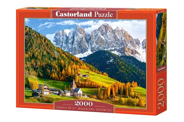 Puzzle Castorland din 2000 de piese - Biserica Sfanta Magdalena in Dolomiti