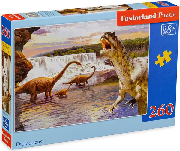 Puzzle Castorland din 260 de piese - Dinozauri