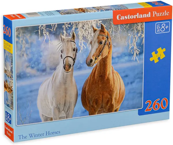 Puzzle Castorland din 260 de piese - The Winter Horses