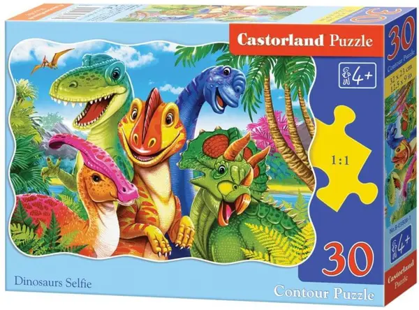 Puzzle Castorland din 30 piese - Selfie cu dinozaur