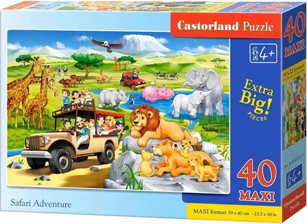 Puzzle Castorland din 40 XXL de piese - Safari