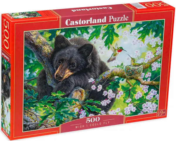 Puzzle Castorland din 500 de piese - Ursul pe un copac