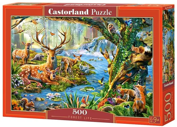 Puzzle Castorland din 500 de piese - Viata in padure