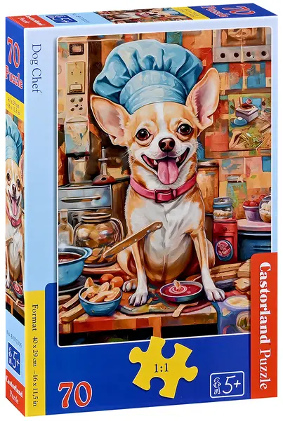 Puzzle Castorland din 70 piese - Câine bucătar