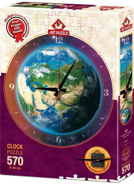 Puzzle-ceas Art Puzzle din 570 de piese - Clock The Time For The World