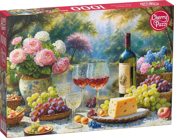 Puzzle Cherry Pazzi din 1000 piese - Opulența strugurilor
