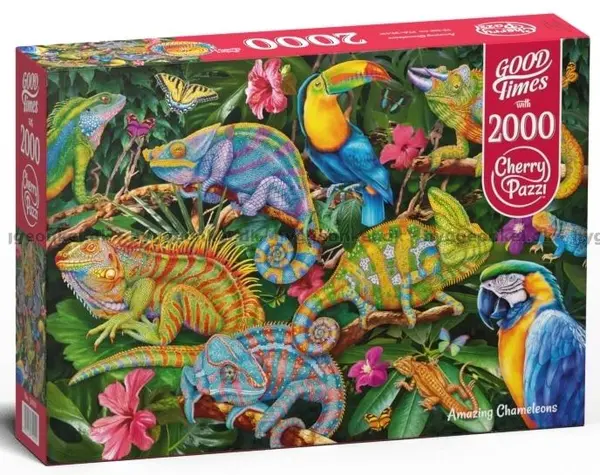 Puzzle Cherry Pazzi din 2000 de piese - Cameleonii