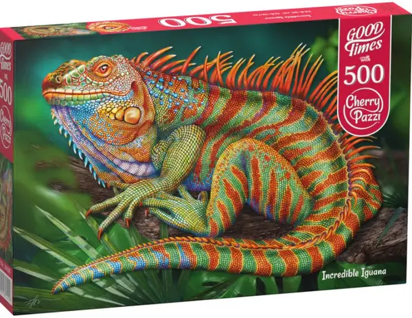 Puzzle Cherry Pazzi din 500 de piese - Amazing Iguana
