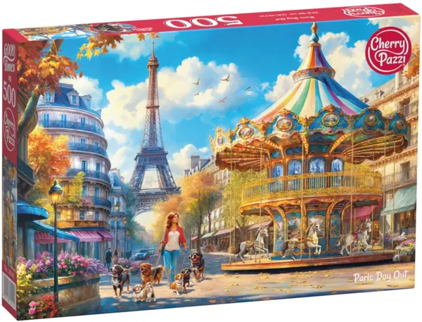 Puzzle Cherry Pazzi din 500 piese - O zi la Paris