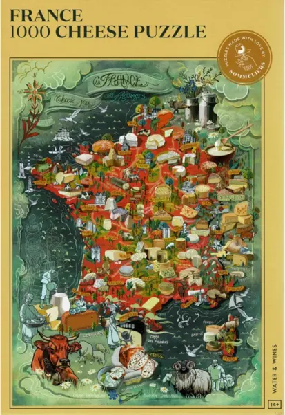 Puzzle clasic 1000 piese - Franta | Water & Wines