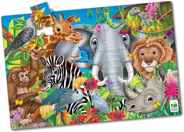 Puzzle clasic - Animalele lumii - 50 piese | The Learning Journey