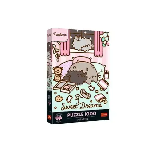 Puzzle clasic Trefl Pusheen, 1000 elemente, 48x68,3cm, 3 ani+