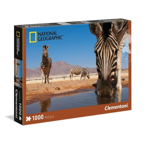 Puzzle Clementoni 1000 piese Zebra National Geographic 39356