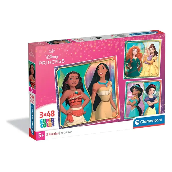 Puzzle Clementoni 3x48 piese Puzzle Princess 25064