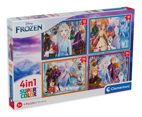 Puzzle Clementoni 4 în 1 - Frozen (Regatul de Gheață)