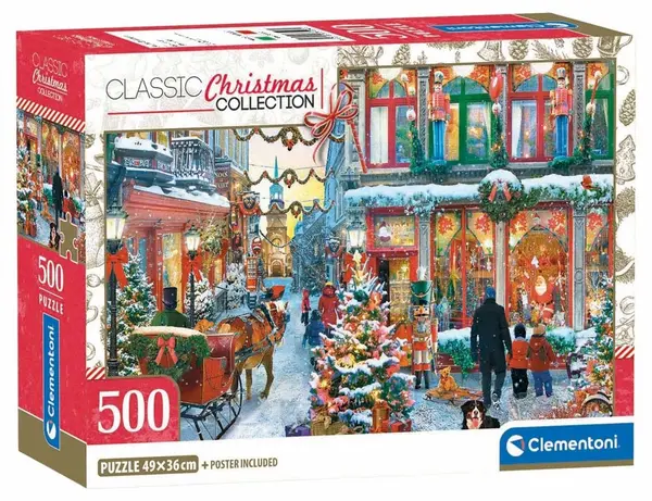 Puzzle Clementoni de 500 piese - Bucurie de Crăciun