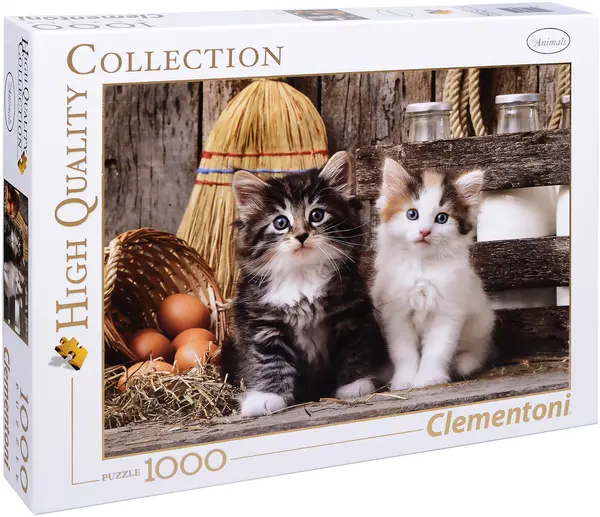 Puzzle Clementoni din 1000 de piese - Pisicute dragalase