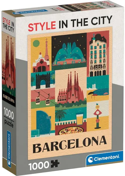 Puzzle Clementoni din 1000 piese - Barcelona