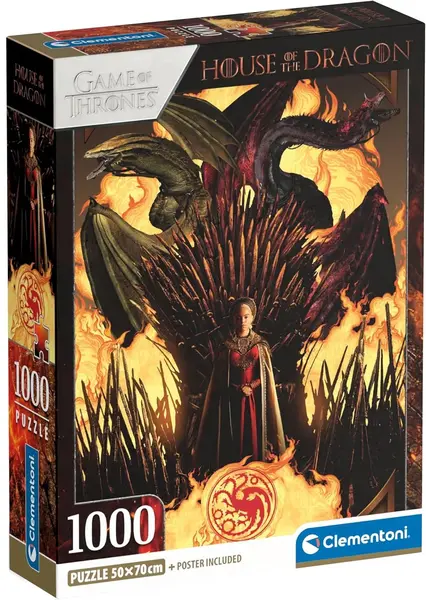 Puzzle Clementoni din 1000 piese - Casă dragonului