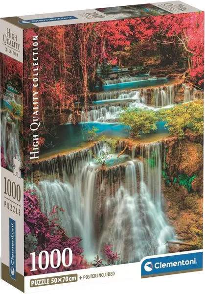 Puzzle Clementoni din 1000 piese - Cascade colorate în Thailanda