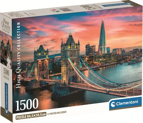 Puzzle Clementoni din 1500 piese - Apus peste Londra